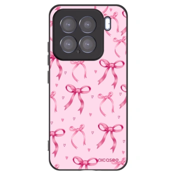 Picasee silikonowe czarne etui na Xiaomi 15 - Bow Aesthetic