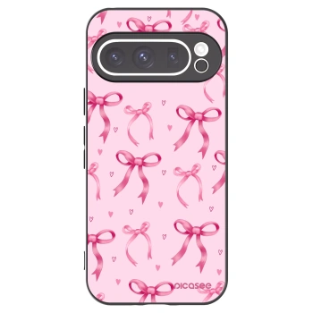 Picasee silikonowe czarne etui na Google Pixel 9 Pro - Bow Aesthetic
