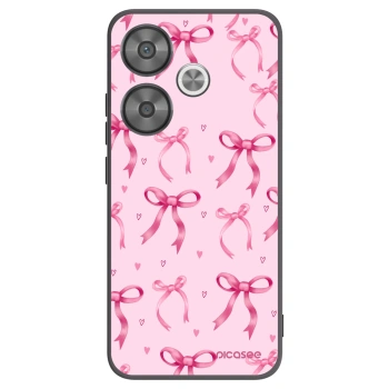 Picasee silikonowe czarne etui na Xiaomi Poco F6 - Bow Aesthetic