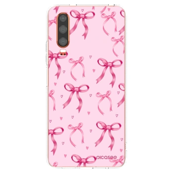 Picasee silikonowe przeźroczyste etui na Huawei P30 - Bow Aesthetic