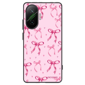 Picasee silikonowe czarne etui na Xiaomi Poco F7 5G - Bow Aesthetic