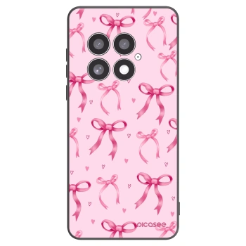 Picasee silikonowe czarne etui na OnePlus 13 5G - Bow Aesthetic