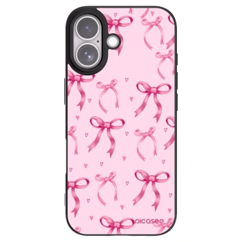 Picasee silikonowe czarne etui na Apple iPhone 17 - Bow Aesthetic