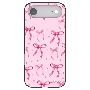 Picasee silikonowe czarne etui na Apple iPhone Air - Bow Aesthetic