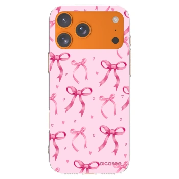 Picasee silikonowe przeźroczyste etui na Apple iPhone 17 Pro Max - Bow Aesthetic