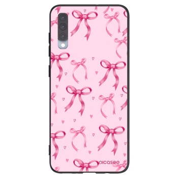 Picasee silikonowe czarne etui na Samsung Galaxy A70 A705F - Bow Aesthetic