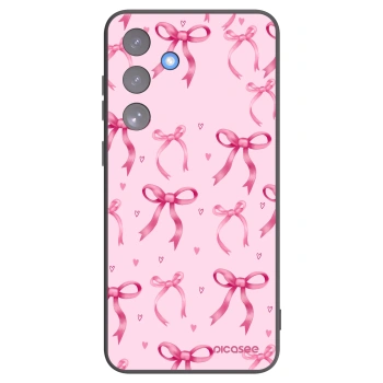 Picasee silikonowe czarne etui na Samsung Galaxy S25 FE 5G - Bow Aesthetic