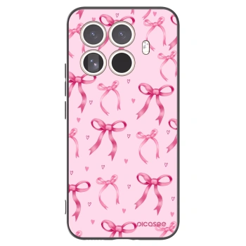 Picasee silikonowe czarne etui na Xiaomi 15T Pro - Bow Aesthetic