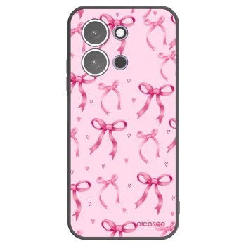 Picasee silikonowe czarne etui na Xiaomi Redmi 15C 5G - Bow Aesthetic