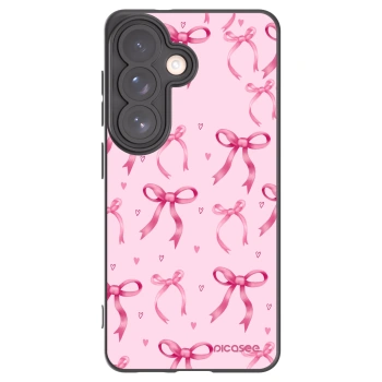 Picasee silikonowe czarne etui na Samsung Galaxy S26 - Bow Aesthetic