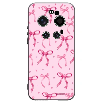 Picasee silikonowe czarne etui na Xiaomi 17 Ultra - Bow Aesthetic