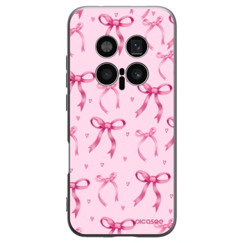 Picasee silikonowe czarne etui na Honor Magic8 Pro 5G - Bow Aesthetic