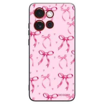 Picasee silikonowe czarne etui na Motorola Edge 60 Neo 5G - Bow Aesthetic