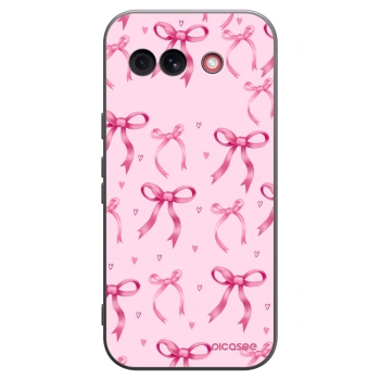 Picasee silikonowe czarne etui na Google Pixel 10a - Bow Aesthetic