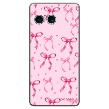 Picasee silikonowe czarne etui na Sony Xperia 10 VII - Bow Aesthetic