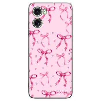 Picasee silikonowe czarne etui na Motorola Moto G06 - Bow Aesthetic