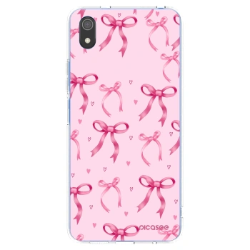 Picasee silikonowe przeźroczyste etui na Xiaomi Redmi 7A - Bow Aesthetic