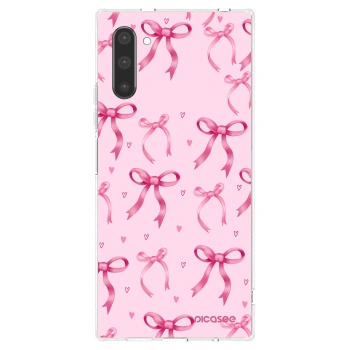 Picasee silikonowe przeźroczyste etui na Samsung Galaxy Note 10 N970F - Bow Aesthetic