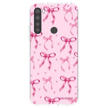 Picasee silikonowe przeźroczyste etui na Xiaomi Redmi Note 8 - Bow Aesthetic