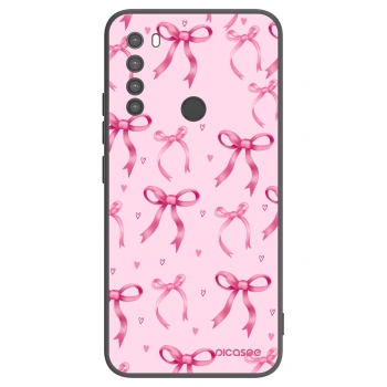 Picasee silikonowe czarne etui na Xiaomi Redmi Note 8 - Bow Aesthetic