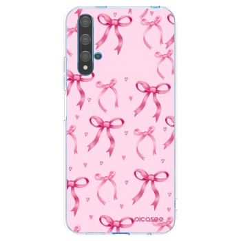 Picasee silikonowe przeźroczyste etui na Huawei Nova 5T - Bow Aesthetic