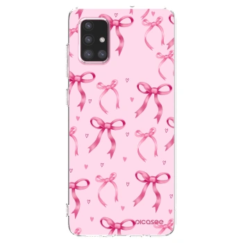 Picasee silikonowe przeźroczyste etui na Samsung Galaxy A71 A715F - Bow Aesthetic