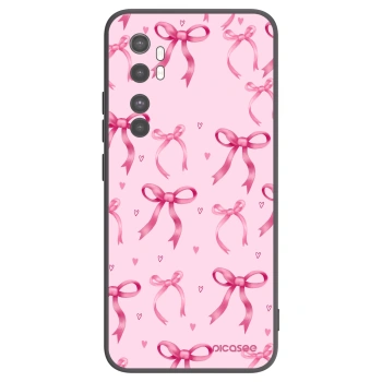 Picasee silikonowe czarne etui na Xiaomi Mi Note 10 Lite - Bow Aesthetic