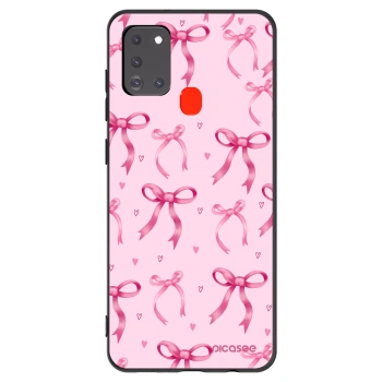 Picasee silikonowe czarne etui na Samsung Galaxy A21s - Bow Aesthetic