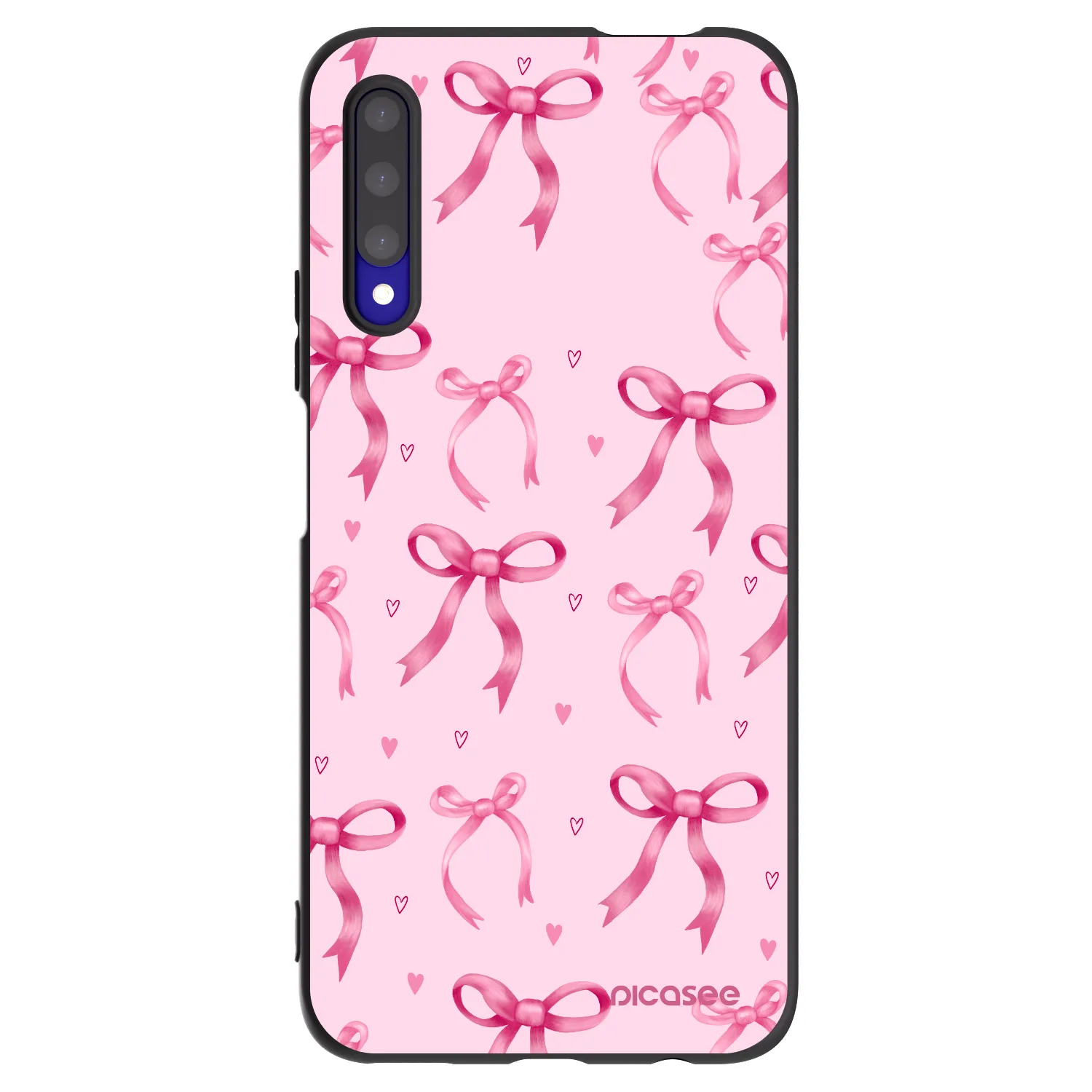 Picasee silikonowe czarne etui na Honor 9X Pro - Bow Aesthetic