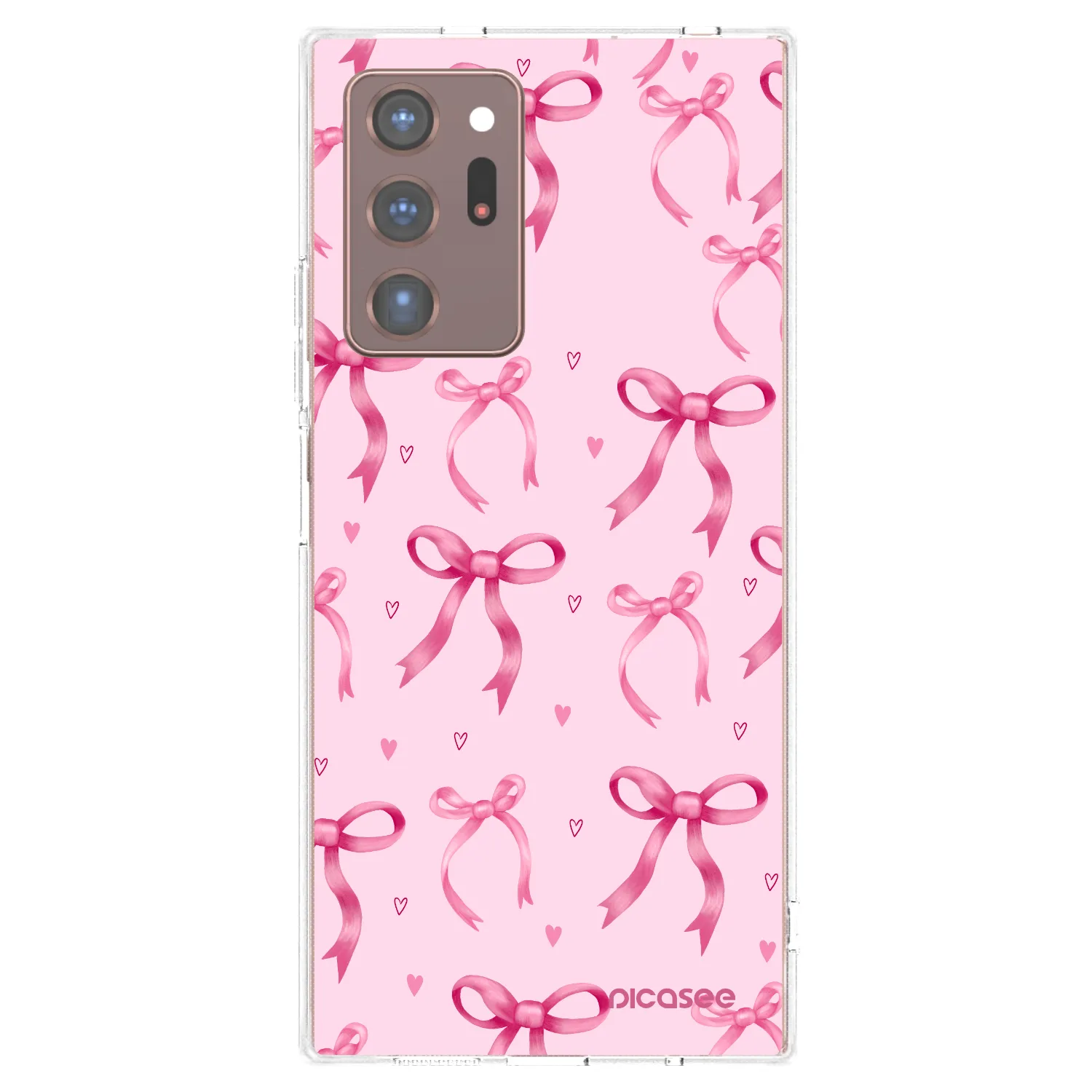Picasee silikonowe przeźroczyste etui na Samsung Galaxy Note 20 Ultra - Bow Aesthetic