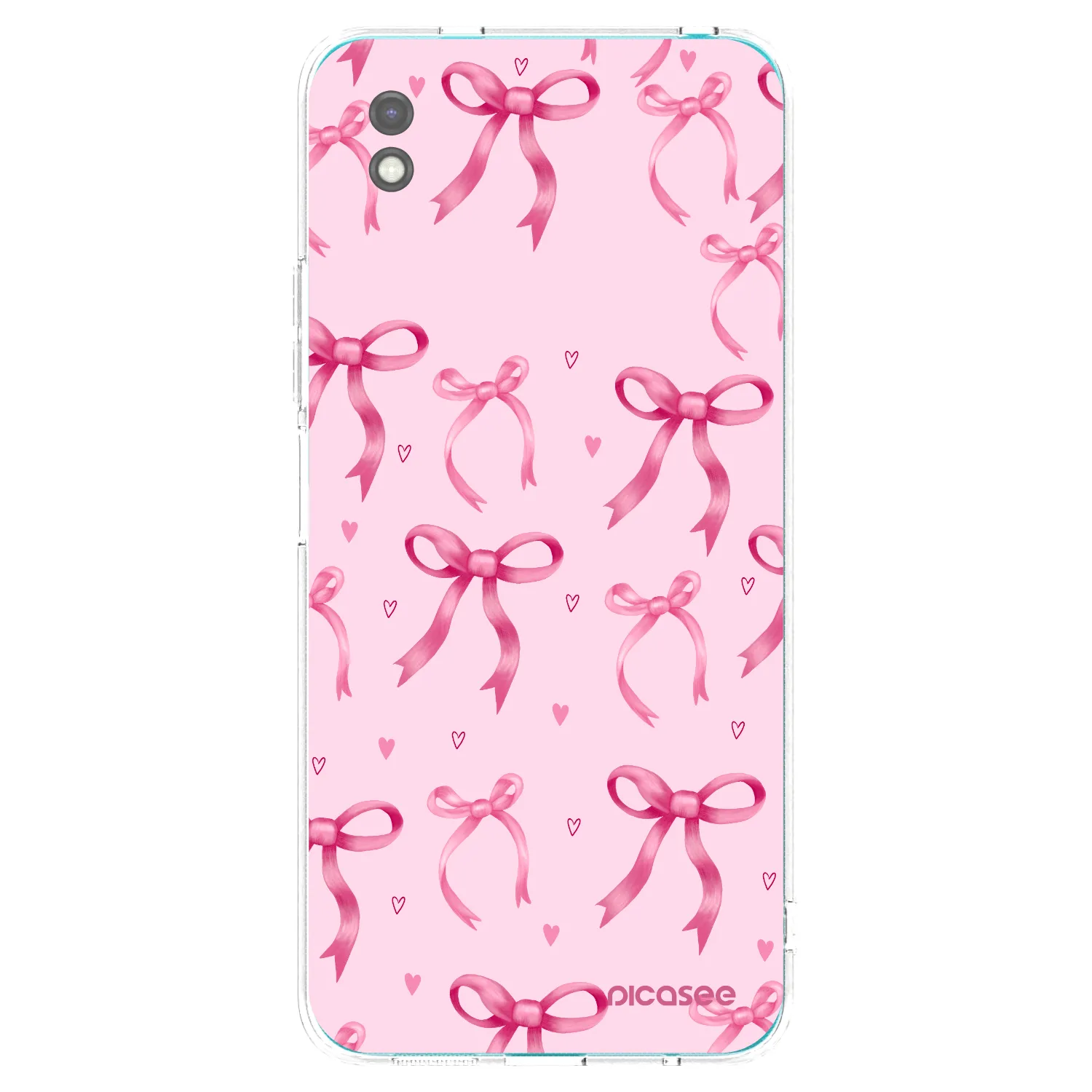 Picasee silikonowe czarne etui na Xiaomi Redmi 9A - Bow Aesthetic