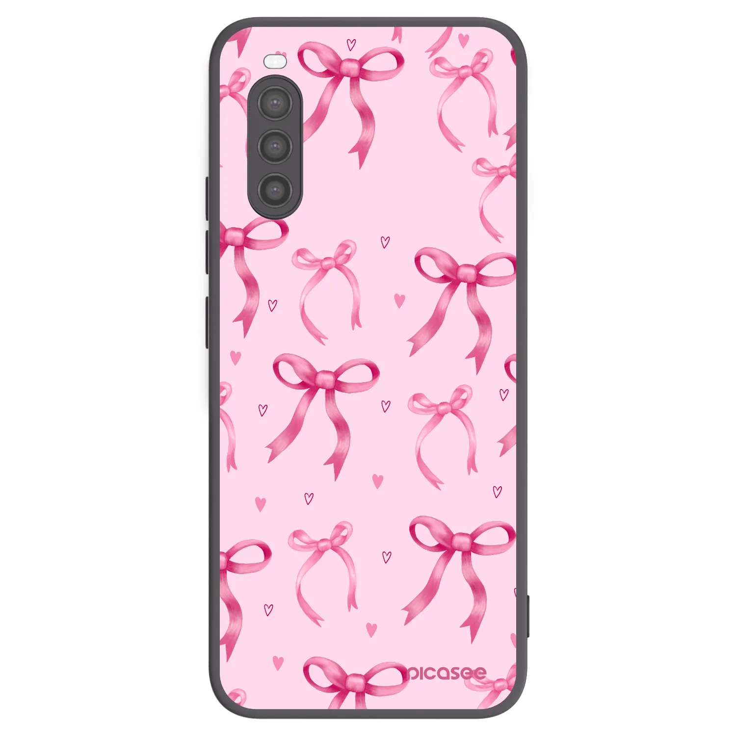 Picasee silikonowe czarne etui na Sony Xperia 10 II - Bow Aesthetic