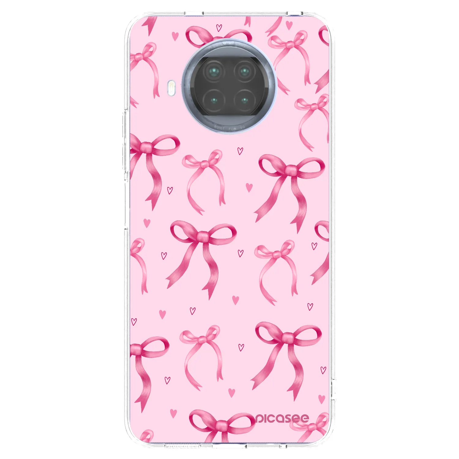 Picasee silikonowe przeźroczyste etui na Xiaomi Mi 10T Lite - Bow Aesthetic