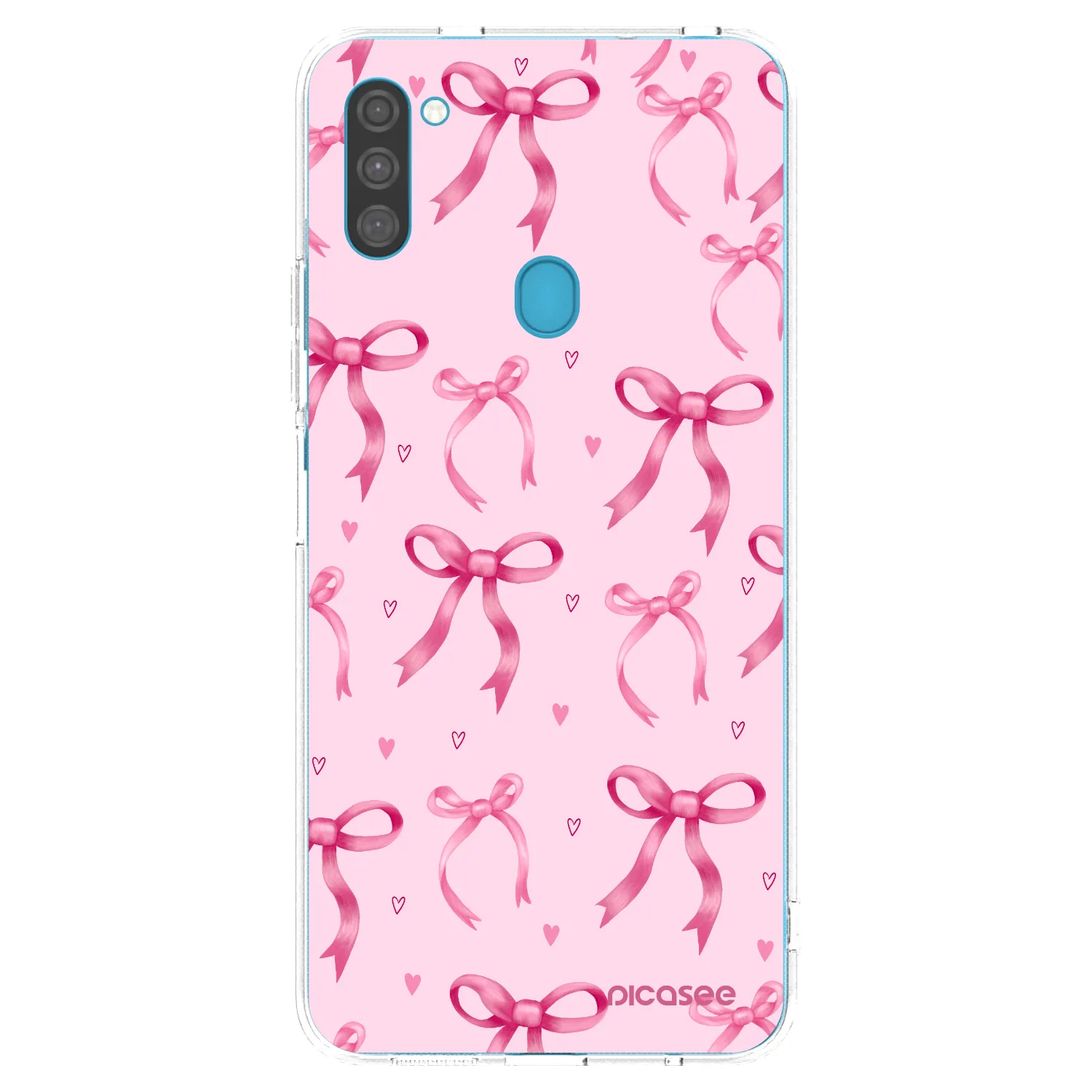 Picasee silikonowe przeźroczyste etui na Samsung Galaxy M11 - Bow Aesthetic
