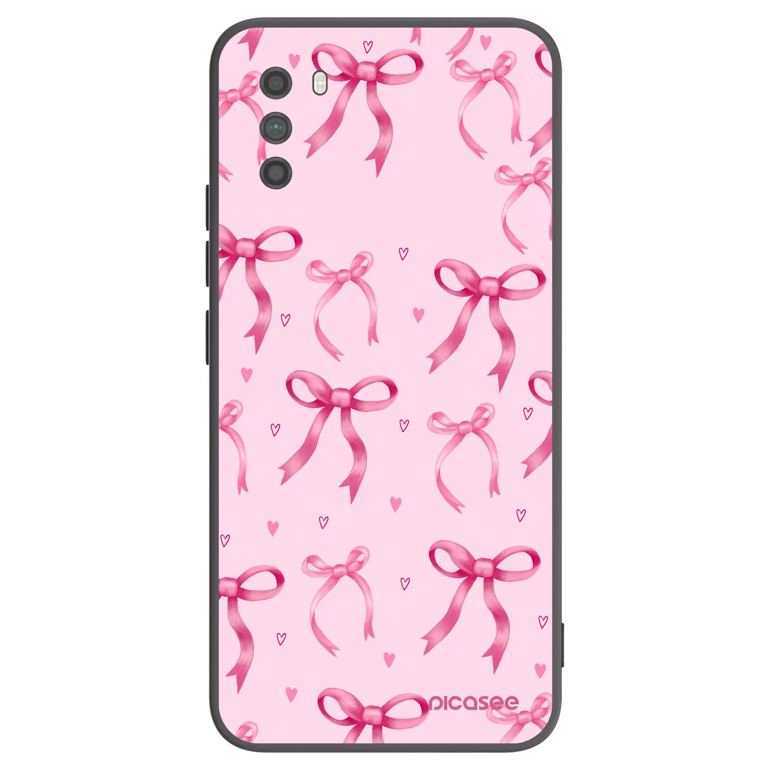 Picasee silikonowe czarne etui na Xiaomi Poco M3 - Bow Aesthetic