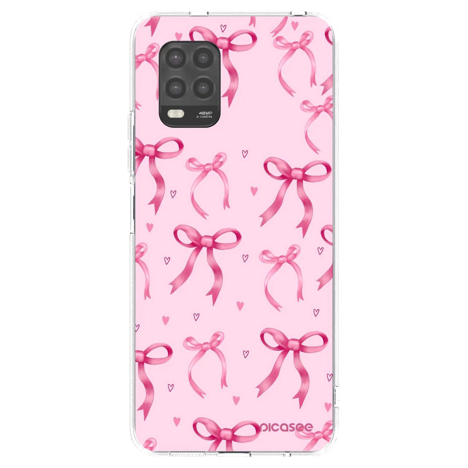 Picasee silikonowe przeźroczyste etui na Xiaomi Mi 10 Lite - Bow Aesthetic