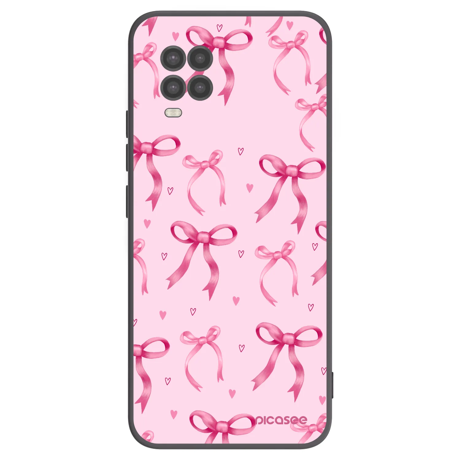 Picasee silikonowe czarne etui na Xiaomi Mi 10 Lite - Bow Aesthetic