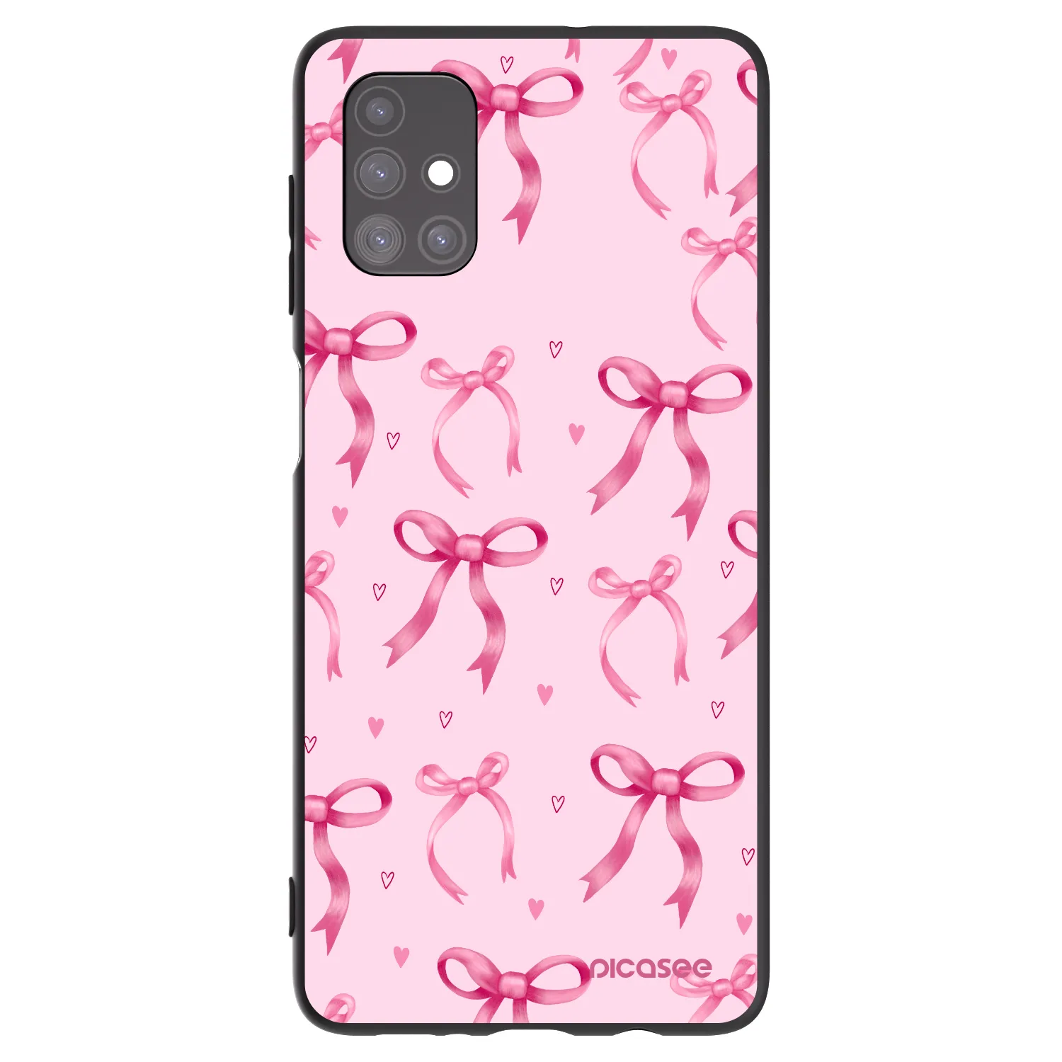 Picasee silikonowe czarne etui na Samsung Galaxy M51 M515F - Bow Aesthetic