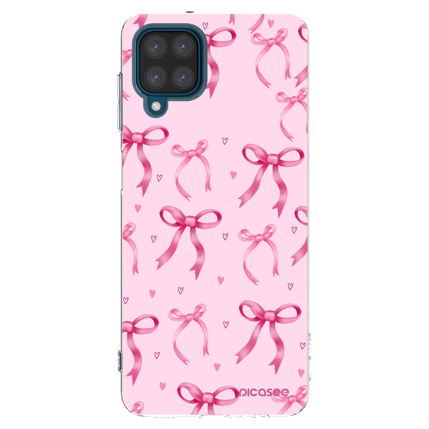 Picasee silikonowe przeźroczyste etui na Samsung Galaxy A12 A125F - Bow Aesthetic