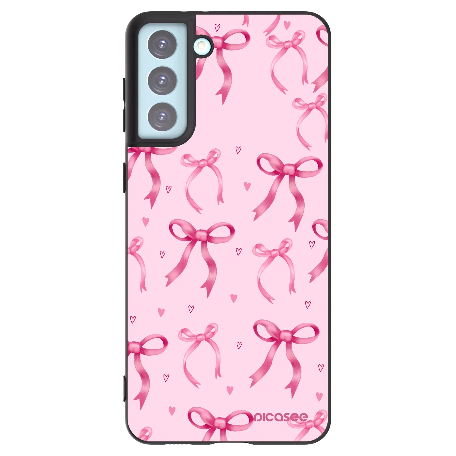 Picasee silikonowe czarne etui na Samsung Galaxy S21+ 5G G996F - Bow Aesthetic