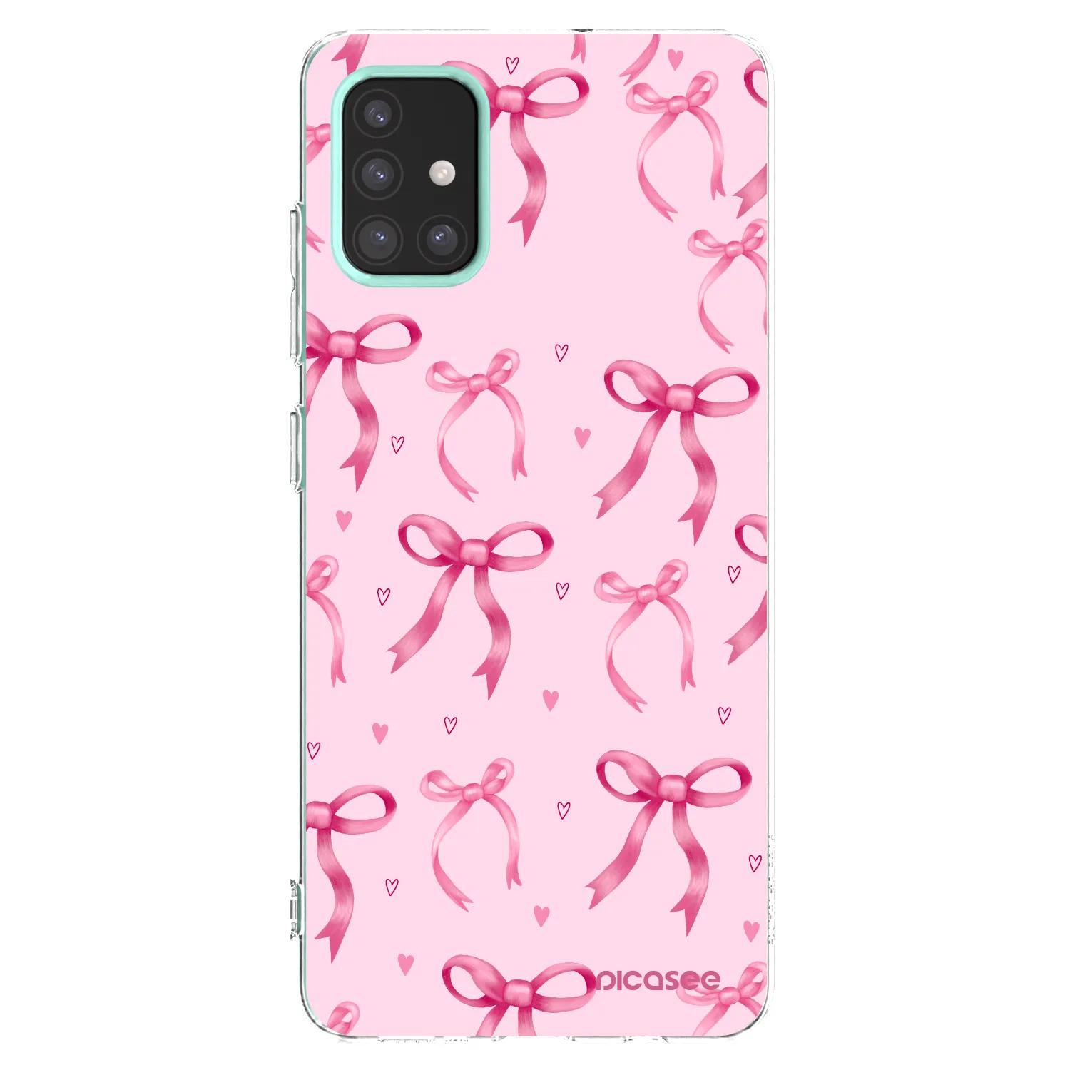 Picasee silikonowe przeźroczyste etui na Samsung Galaxy M31s - Bow Aesthetic