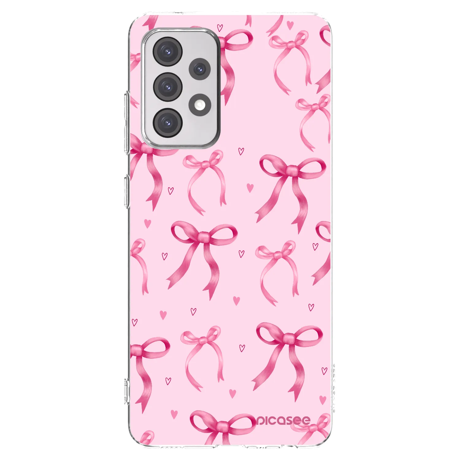 Picasee silikonowe przeźroczyste etui na Samsung Galaxy A52 5G A525F - Bow Aesthetic