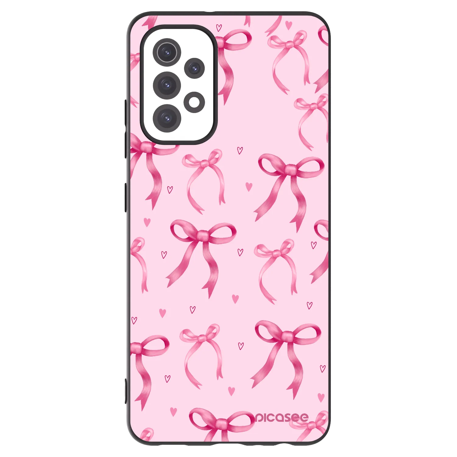 Picasee silikonowe czarne etui na Samsung Galaxy A32 5G A326B - Bow Aesthetic