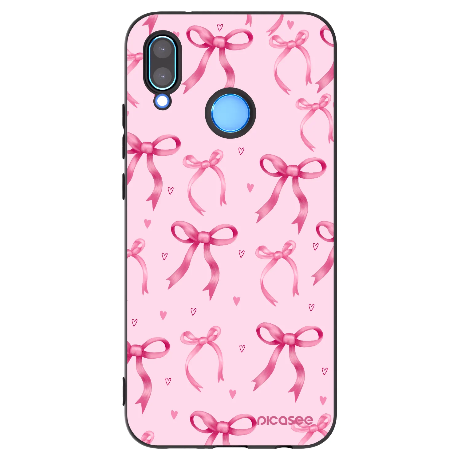 Picasee silikonowe czarne etui na Huawei P20 Lite - Bow Aesthetic