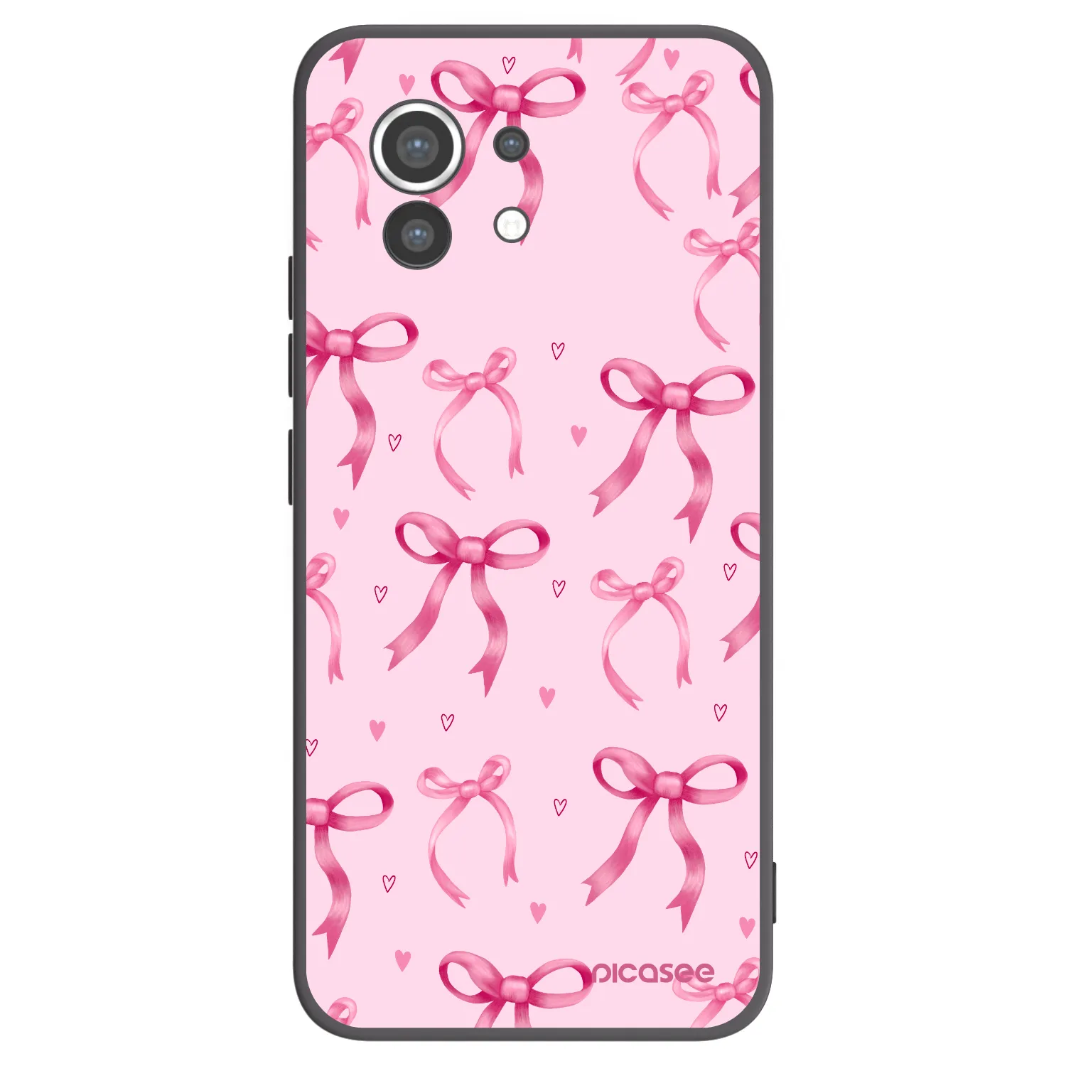 Picasee silikonowe czarne etui na Xiaomi Mi 11 - Bow Aesthetic