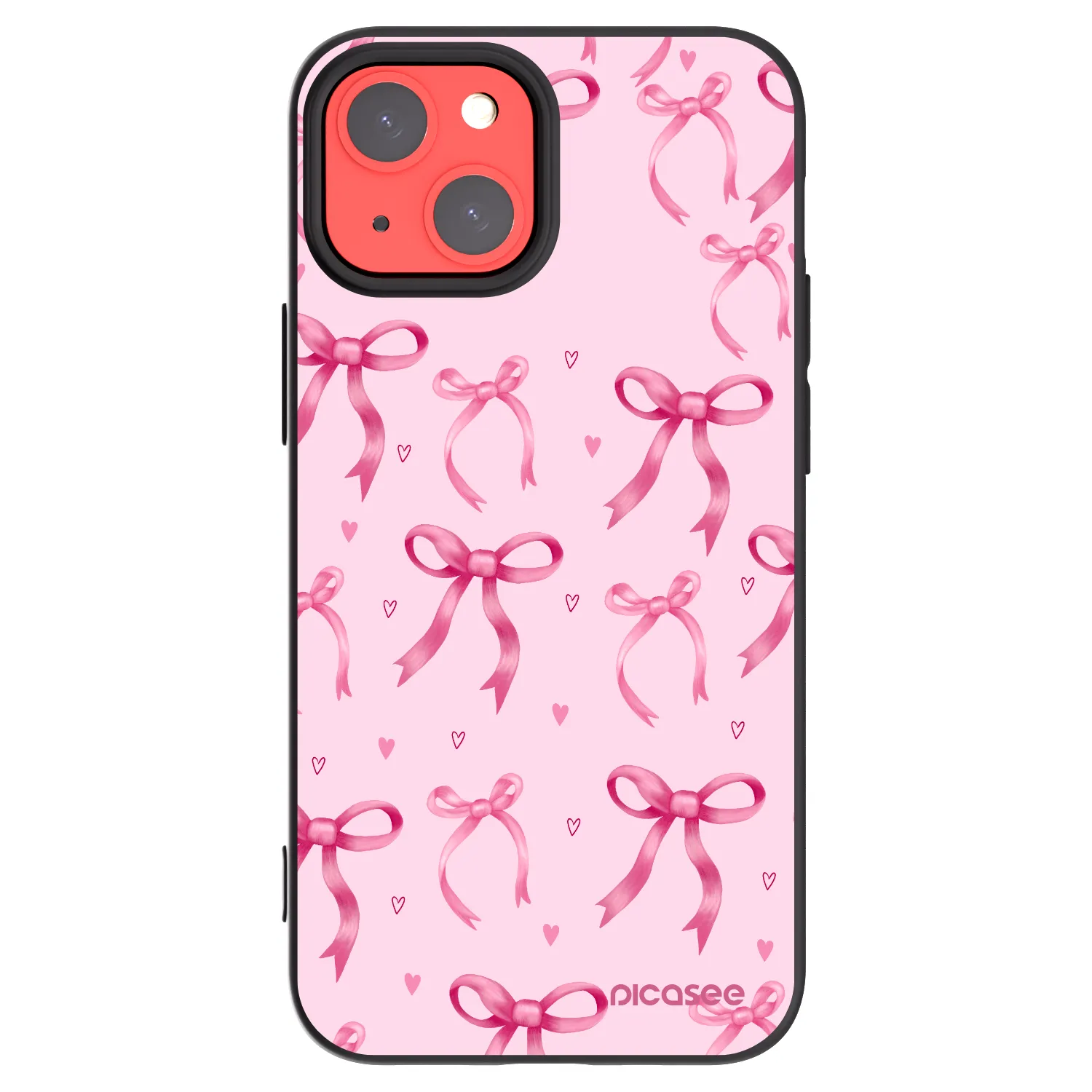 Picasee silikonowe czarne etui na Apple iPhone 13 mini - Bow Aesthetic