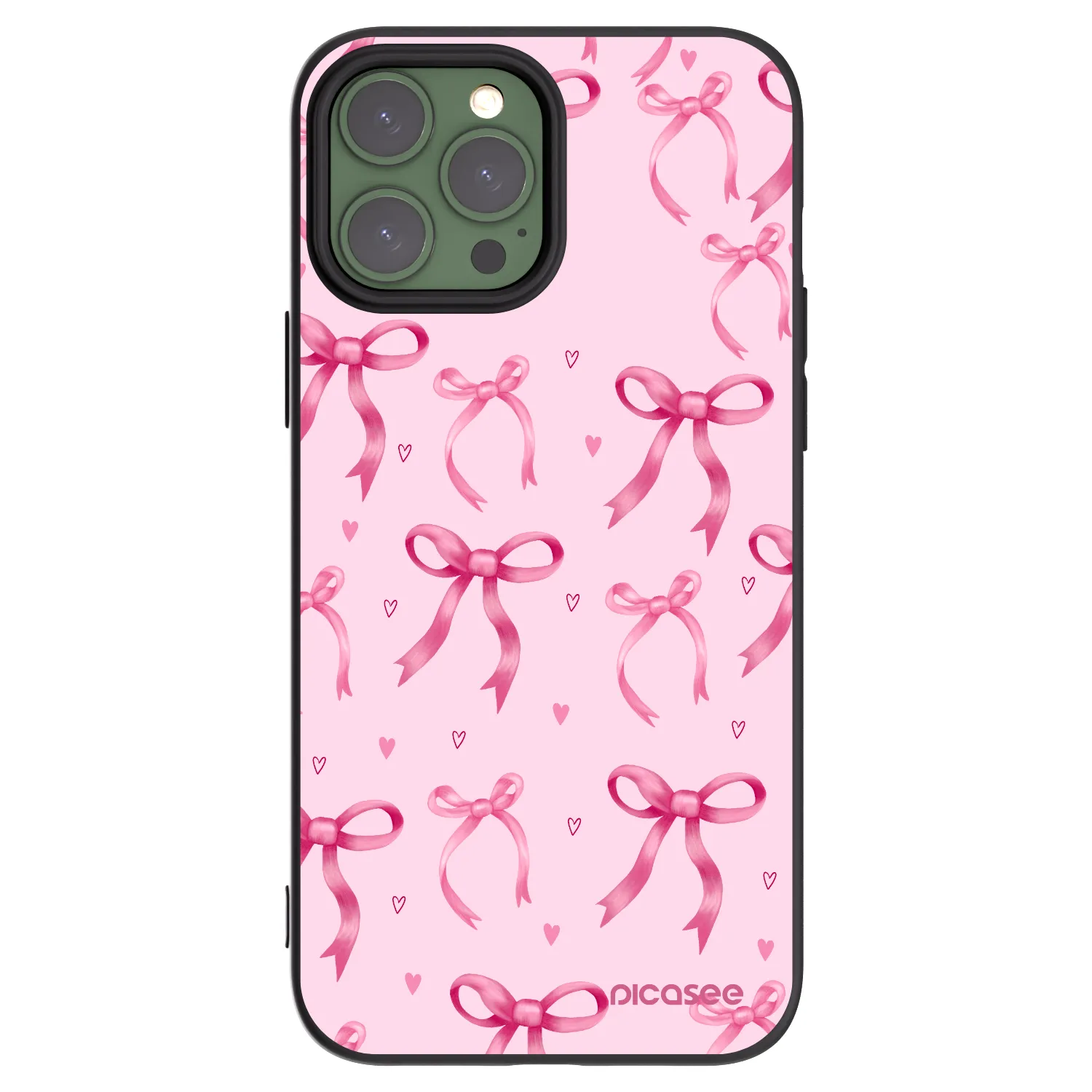 Picasee silikonowe czarne etui na Apple iPhone 13 Pro Max - Bow Aesthetic
