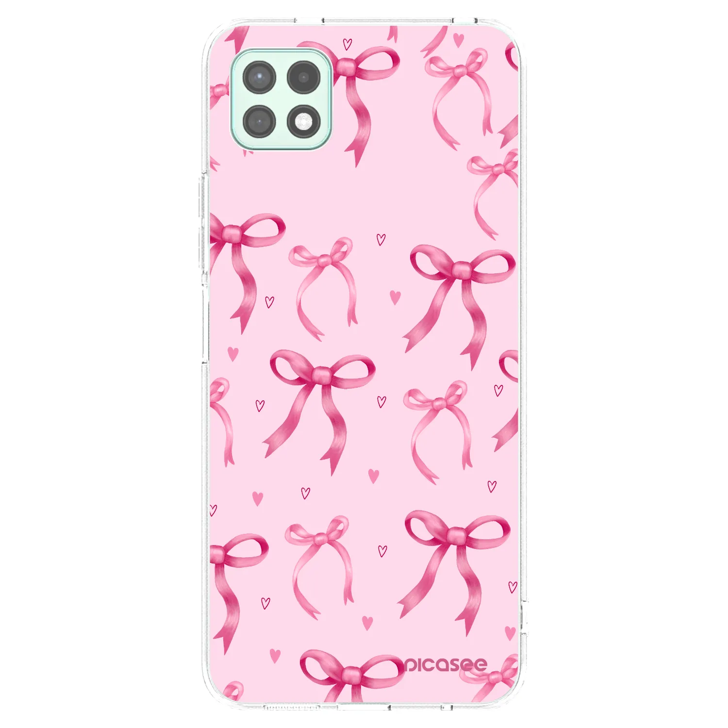 Picasee silikonowe przeźroczyste etui na Samsung Galaxy A22 A226B 5G - Bow Aesthetic