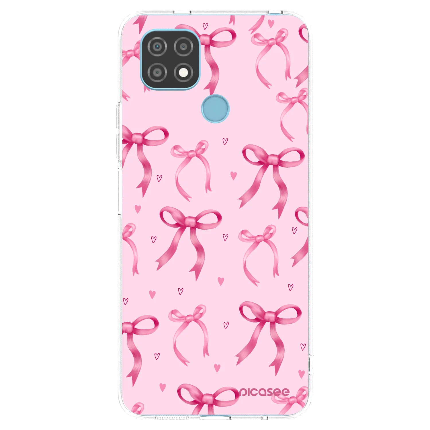 Picasee silikonowe przeźroczyste etui na Realme C21 - Bow Aesthetic
