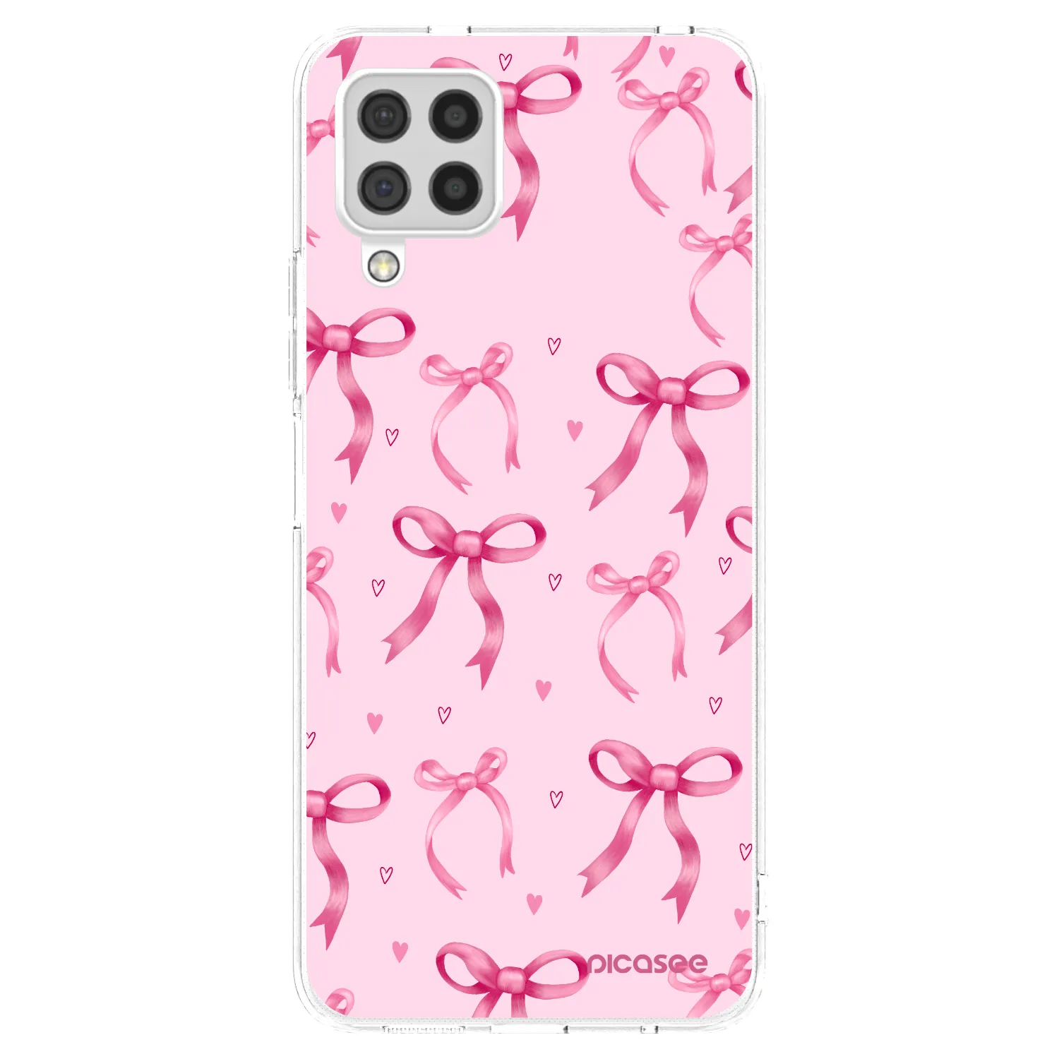 Picasee silikonowe przeźroczyste etui na Samsung Galaxy A22 A225F 4G - Bow Aesthetic
